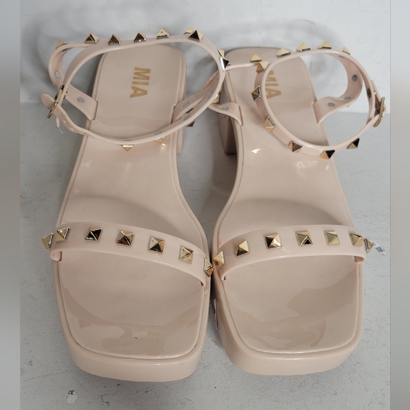 Mia Indi Platform Jelly Sandals SZ 9 - Picture 2 of 7